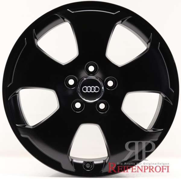 Original Audi A3 8P Golf 5 6 17 Zoll Felgen Satz 8P0601025C 7,5x17 ET56 Schwarz Seidenmatt