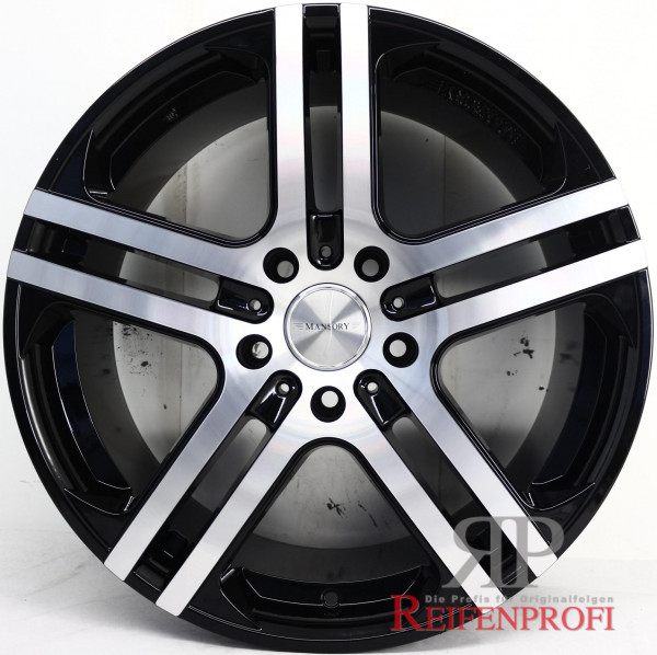Mansory N50 20 Zoll Einzelfelge 9,5x20 ET60 5x112 Black Diamond NEU 216-B